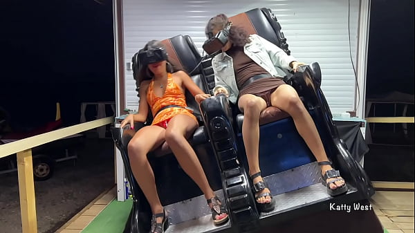 Upskirt Flashing in Public virtual reality with Katty West and Kate Rich
